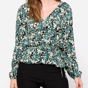 Nine Britton Cavanna Faux Wrap Top, Size Medium